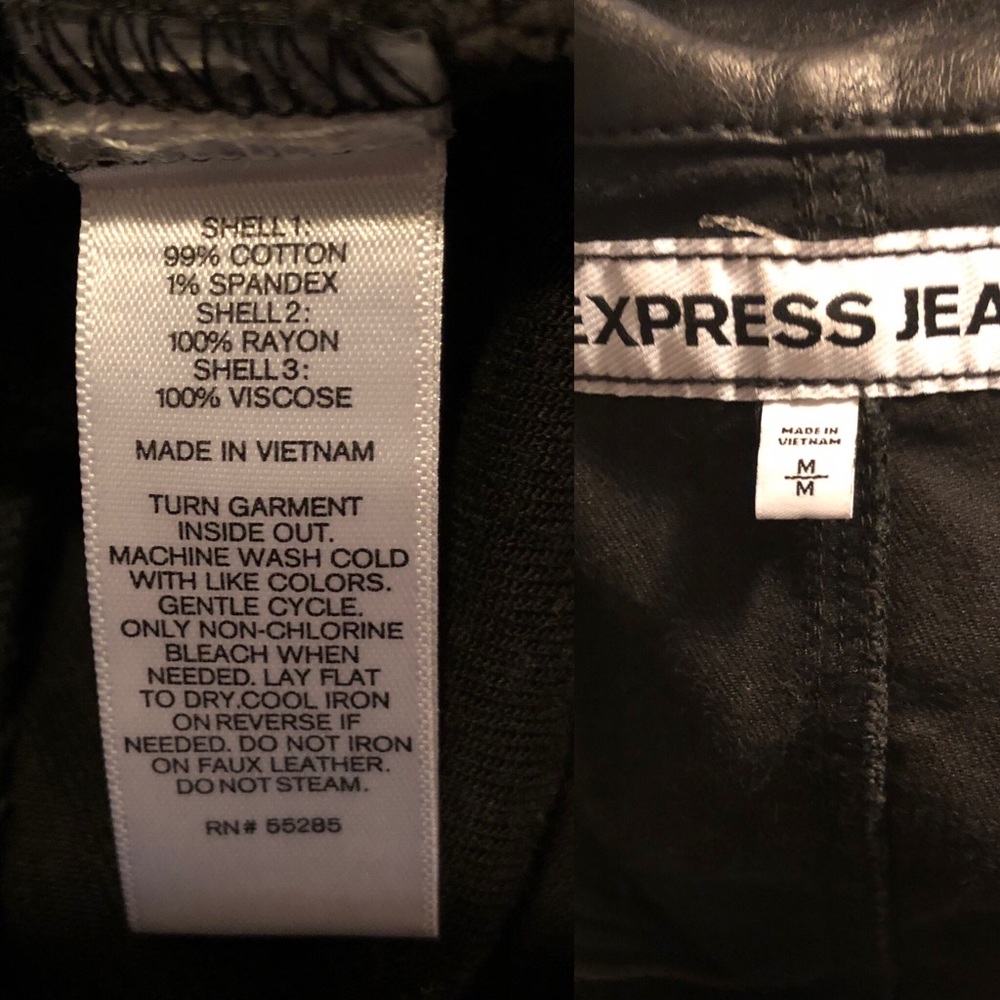 Express Moto Jacket Size Medium - image 8
